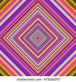 Multicolored vibrant rhombus pattern. Vector illustration.