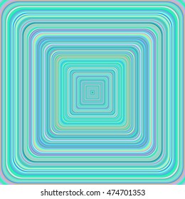 Multicolored vibrant rounded square pattern. Vector illustration.