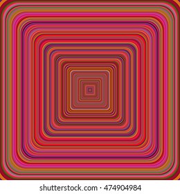 Multicolored vibrant rounded square pattern. Vector illustration.