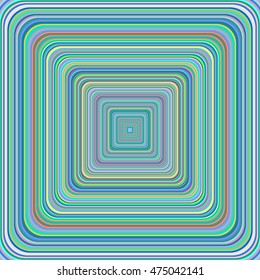 Multicolored vibrant rounded square pattern. Vector illustration.