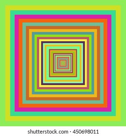 Multicolored vibrant square pattern. Vector illustration.