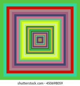 Multicolored vibrant square pattern. Vector illustration.