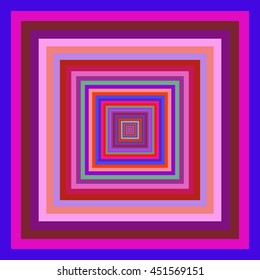 Multicolored vibrant square pattern. Vector illustration.