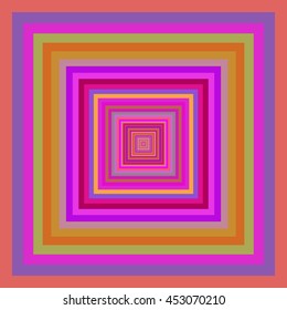 Multicolored vibrant square pattern. Vector illustration.