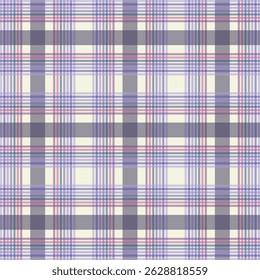 Multicolored vintage autumn plaid pattern - seamless tartan check fabric design for textile, fashion and digital backgrounds