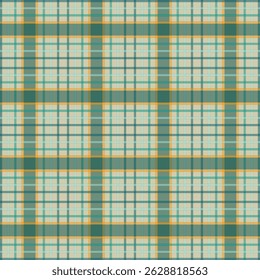 Multicolored vintage autumn plaid pattern - seamless tartan check fabric design for textile, fashion and digital backgrounds