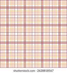 Multicolored vintage autumn plaid pattern - seamless tartan check fabric design for textile, fashion and digital backgrounds