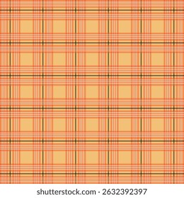 Multicolored vintage autumn plaid pattern - seamless tartan check fabric design for textile, fashion and digital backgrounds