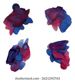 Multicolored watercolor background. Real watercolor texture. Watercolor splashes and dots texture. Artistic hand drawn background.