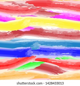 multicolored watercolor lines seamless pattern