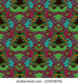 Multicolored weave abstract background seamless pattern.