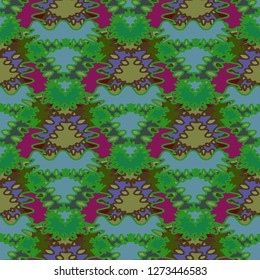 Multicolored weave abstract background seamless pattern.