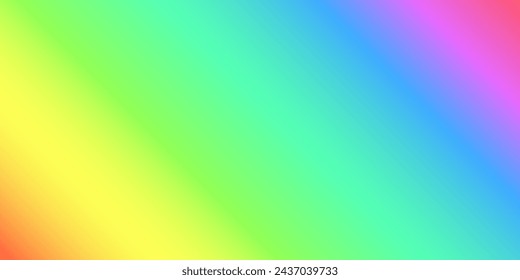 Multicolored Wide Scale Vidid Texture, Abstract Gradient Background in Rainbow Colors - Mutli Purpose Vector Design Template for Decoration