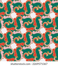 Multicolored Winter Paisley festive majestic seamless pattern colorful paisley motif, inspired by traditional Arabic patterns. for winter weddings, paper, textile vibrant and textured backdrop