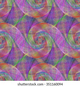 Multicolored wired abstract spiral pattern background design
