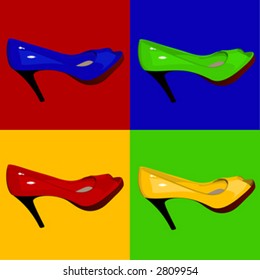 Multicolored Womens Shoes