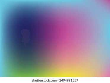 Multicolors mesh gradient abstract colorful blue color with orange pink green yellow cyan tone background
