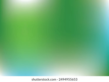 Multicolors mesh gredient abstract colorful green color with cyan white tone background
