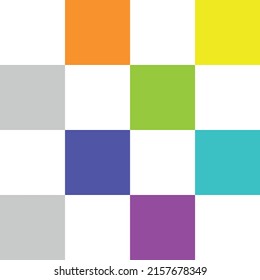 multicolors racing and checkered pattern background. 