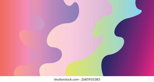 Diseño de fondo abstracto multicolor y arte