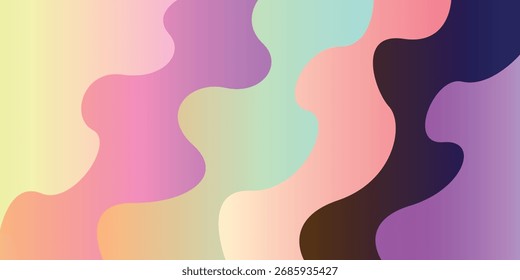 Diseño de fondo abstracto multicolor y arte