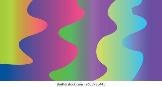 Diseño de fondo abstracto multicolor y arte