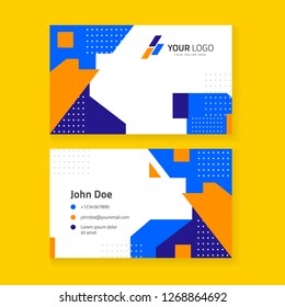 Multicolour Abstract Business Card Template