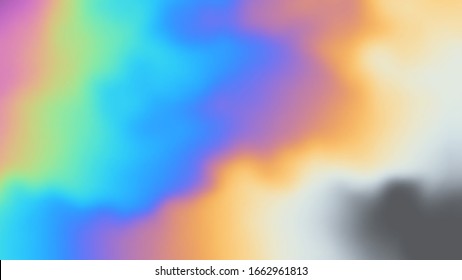 Multicolour abstract oil iridescent wallpaper. Trendy colorful illustration. Painting background. Not trace, include mesh gradient. Vector EPS10