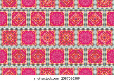 Multicolour bandhani motif seamless vector illustration,for print, fabric, textile, paper, wallpaper, backdrop, rajasthani, art traditional background