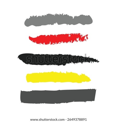 multicolour blundell art brush text fill shapes bundle set vector art design