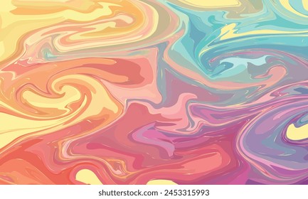Multicolour colourful background in acrylic pouring