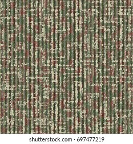 Multicolour Grain Distressed Camouflage Pattern