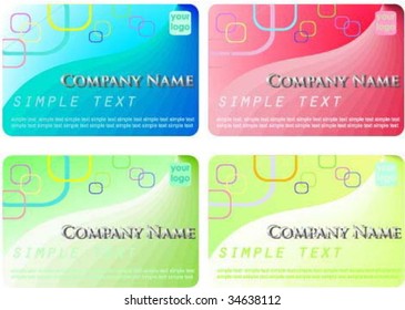 Multi-coloured business card