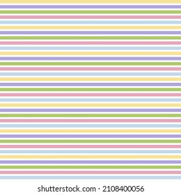 Rasgos horizontales multicolores vectoriales sin fisuras. Fondo abstracto de líneas coloridas. Diseño de superficie geométrica. 