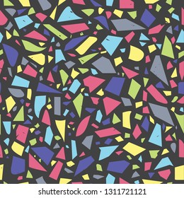 Multicoloured seamless terrazzo pattern background. Perfect for home decor, wall paper and fashion projects.