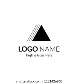 Multiconcept Business Logo for property, real estate, apartment, residential, developer, creative studio, industrial, roof, financial, builder, music. illustration flat, modern, black and white.