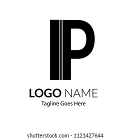 Multiconcept Business Logo for property, real estate, apartment, residential, developer, creative studio, industrial, roof, financial, builder, music. illustration flat, modern, black and white.