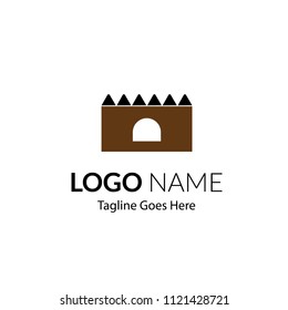 Multiconcept Business Logo for property, real estate, apartment, residential, developer, creative studio, industrial, roof, financial, builder, music. illustration flat, modern, black and white.