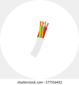 Multi-conductor Wire Cord Vector Icon