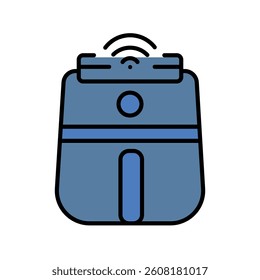 multicooker black line icon for digital and print projects.  Minimal clean icons for apps and websites. Modern simple icons for UI UX and branding