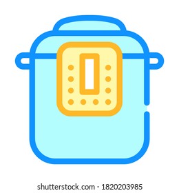 multicooker equipment color icon vector. multicooker equipment sign. isolated symbol illustration