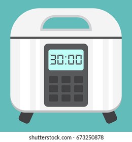 Multicooker flat icon, kitchen and appliance, vector graphics, a colorful solid pattern on a white background, eps 10.