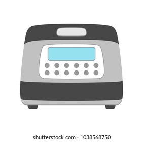 Multicooker icon isolated. Household appliance. Electric kitchen multicooker for food. Flat style. Vector illustration.