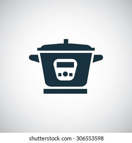 multicooker icon, on white background
