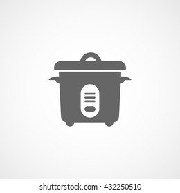 Multicooker Icon On White Background