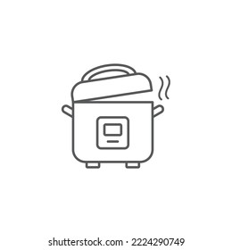 Ilustración De Vector De Icono Multicooker Eps10