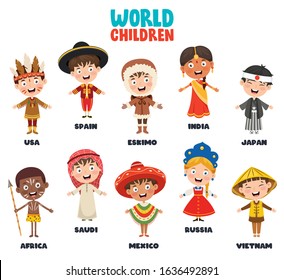 Multicultural Characters Of The World