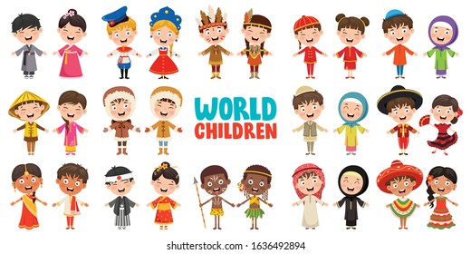 Multicultural Characters Of The World