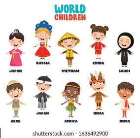 Multicultural Characters Of The World