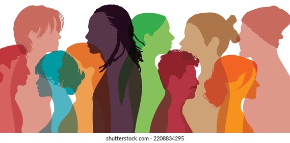 Multicultural community integration and coexistence of people of different cultures and nationalities. Diversity of people of different racial and ethnic origin.	
